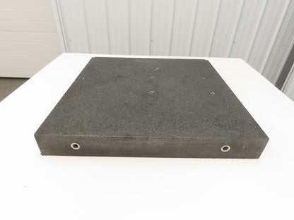Standridge Granite Surface Inspection Plate 24 x 24 x 3" Mounting Studs