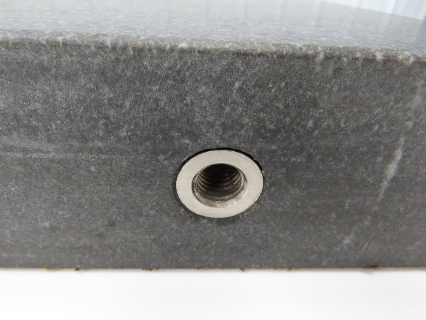 Standridge Granite Surface Inspection Plate 24 x 24 x 3" Mounting Studs
