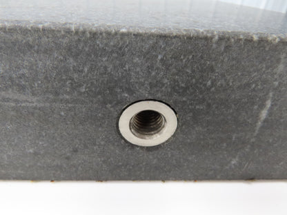 Standridge Granite Surface Inspection Plate 24 x 24 x 3" Mounting Studs
