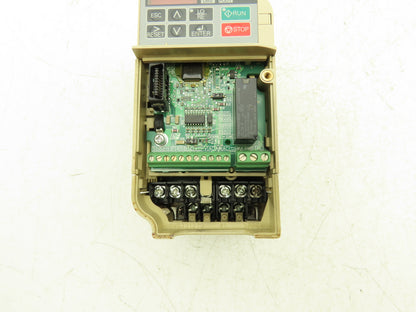 Yaskawa Compact Variable Frequency Drive 240V 3Ph In 0-240V 0-400Hz 0.4kW Out