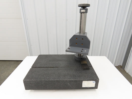Mitutoyo Precision Granite Inspection Plate 18 x 24" Base 300mm Stand Mount