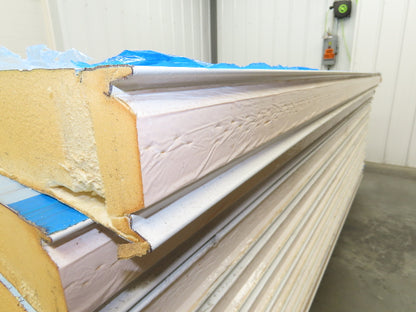 Structural Insulated Cooler Panels 4" Foam 46x108" Cold Storage Metal Interlock