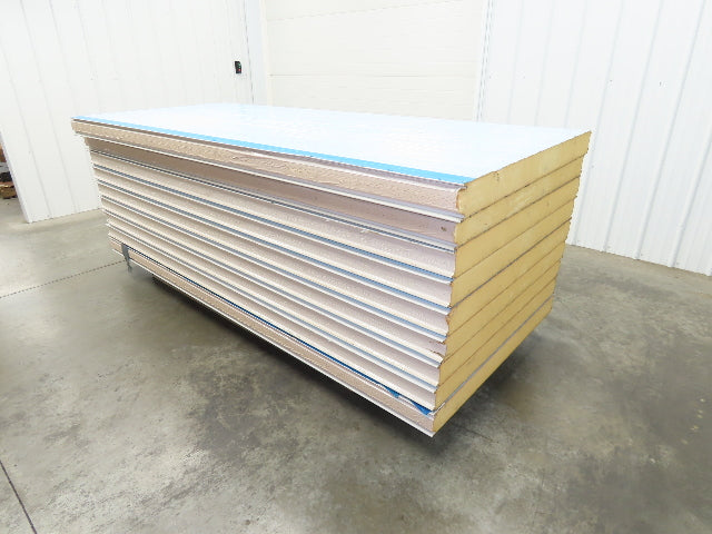 Structural Insulated Cooler Panels 4" Foam 46x108" Cold Storage Metal Interlock