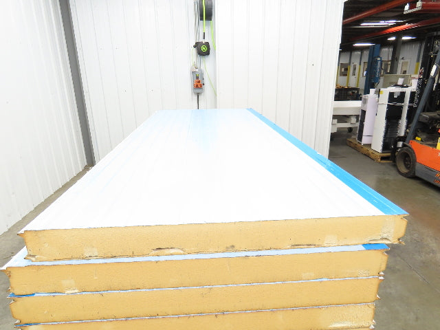 Structural Insulated Cooler Panels 4" Foam 46x108" Cold Storage Metal Interlock