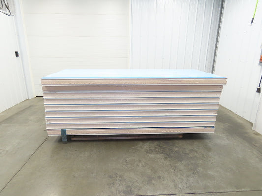 Structural Insulated Cooler Panels 4" Foam 46x108" Cold Storage Metal Interlock