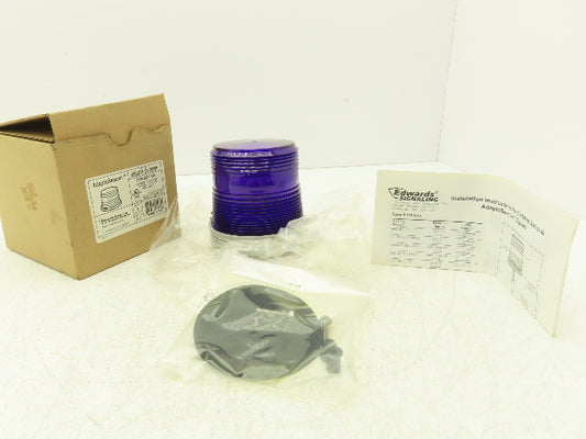 Edwards 48SINM-G1-20WH AdaptaBeacon Halogen Light Magenta Purple Steady On 24VDC