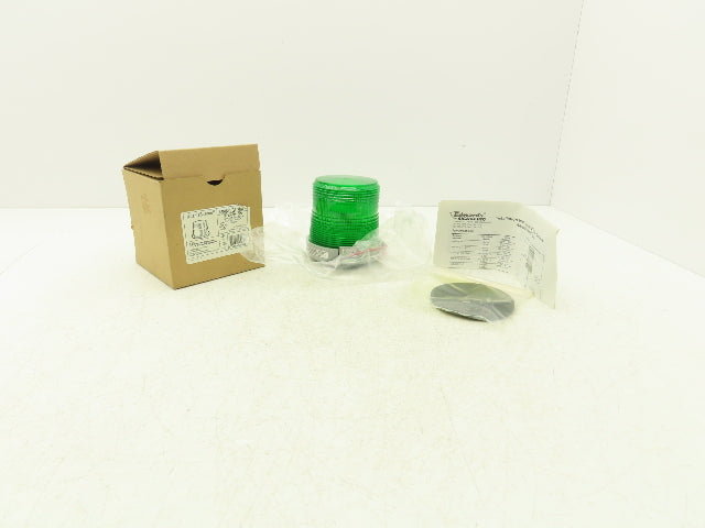 Edwards 48SING-G1-20WH AdaptaBeacon Halogen Light Green Steady On 24VDC