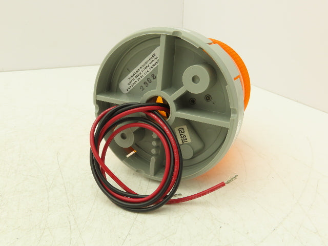 Edwards 48SINA-G1-20WH AdaptaBeacon Halogen Light Amber Orange Steady On 24VDC