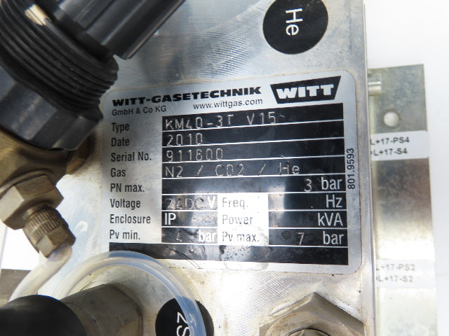 Witt KM40-3T V15 Gas Mixing Unit 24VDC 4-7 BAR