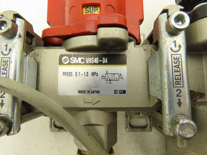 SMC VP344-5Y0S1-02A Pneumatic Air Filter Regulator Lubricator Valve Assembly 24V