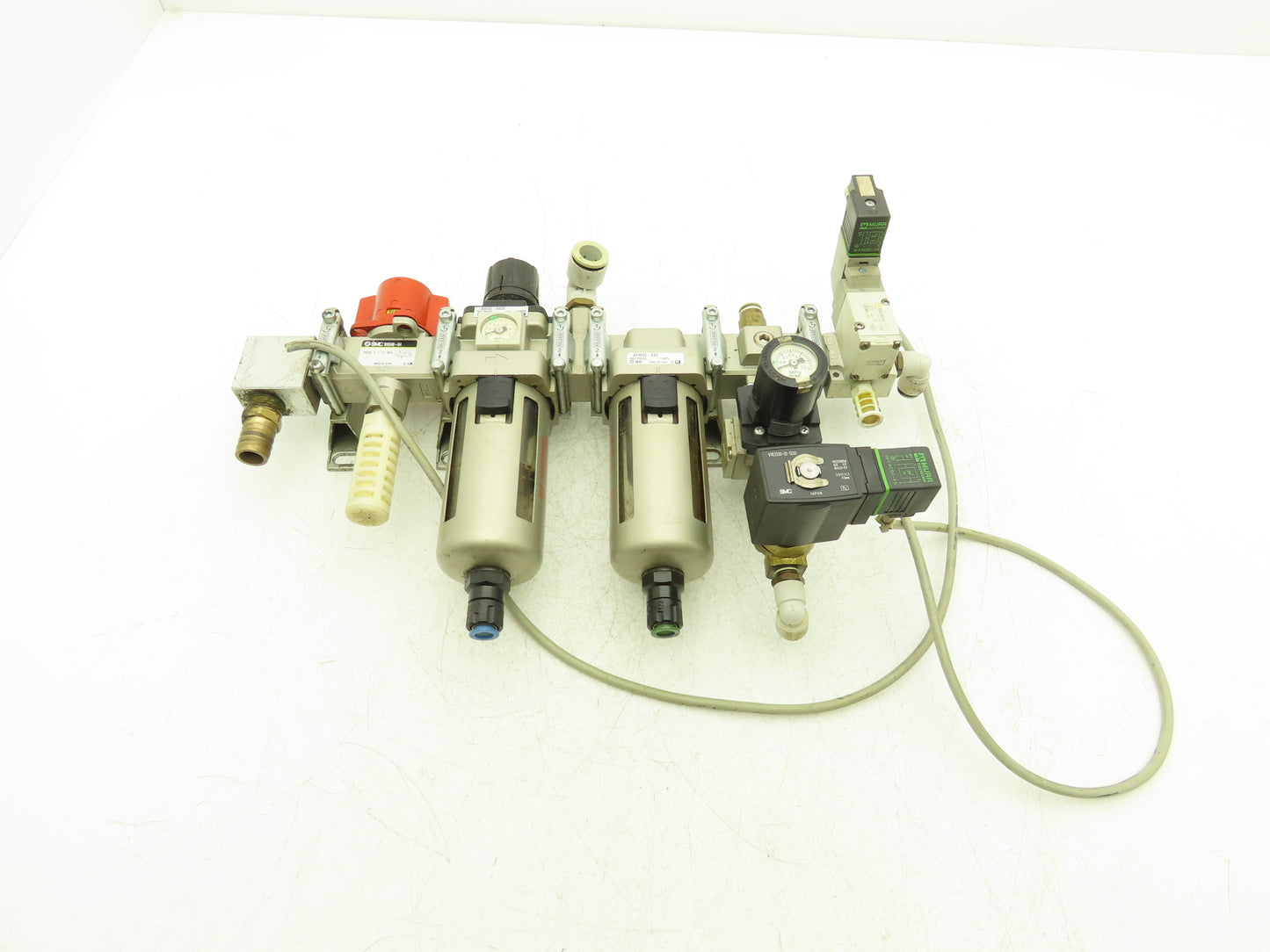 SMC VP344-5Y0S1-02A Pneumatic Air Filter Regulator Lubricator Valve Assembly 24V