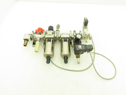 SMC VP344-5Y0S1-02A Pneumatic Air Filter Regulator Lubricator Valve Assembly 24V