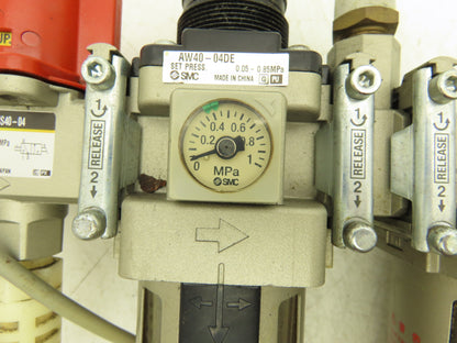 SMC VP344-5Y0S1-02A Pneumatic Air Filter Regulator Lubricator Valve Assembly 24V
