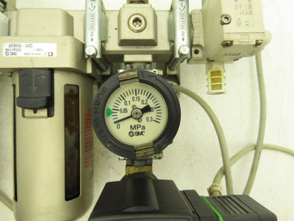 SMC VP344-5Y0S1-02A Pneumatic Air Filter Regulator Lubricator Valve Assembly 24V