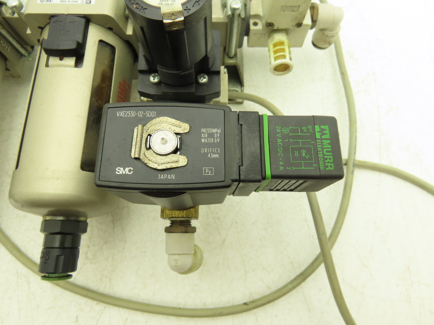 SMC VP344-5Y0S1-02A Pneumatic Air Filter Regulator Lubricator Valve Assembly 24V