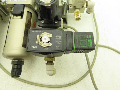 SMC VP344-5Y0S1-02A Pneumatic Air Filter Regulator Lubricator Valve Assembly 24V