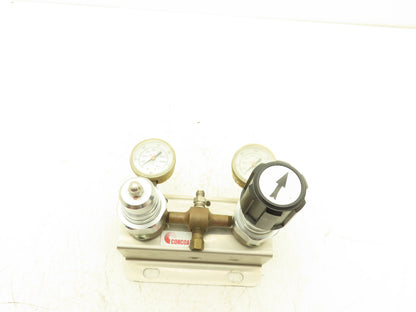 Concoa 6204012-01-000 Gas Regulator Set W/Gauges 0-4000 PSI