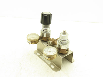 Concoa 6204012-01-000 Gas Regulator Set W/Gauges 0-4000 PSI