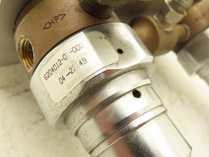 Concoa 6204012-01-000 Gas Regulator Set W/Gauges 0-4000 PSI