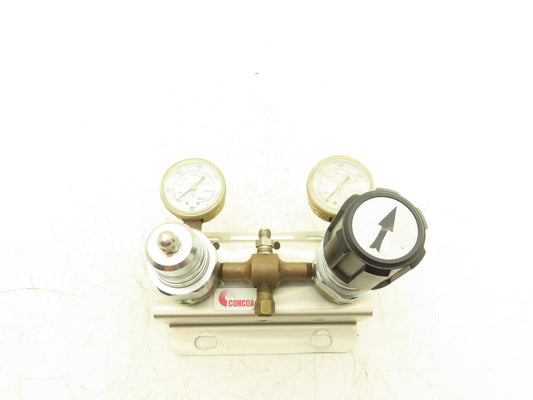 Concoa 6204012-01-000 Gas Regulator Set W/Gauges 0-4000 PSI
