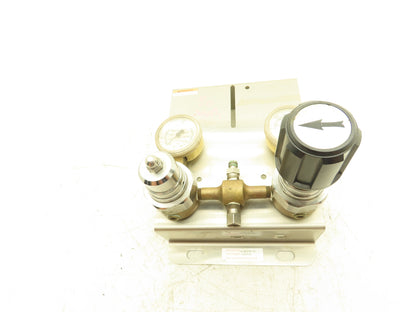Concoa 6204612-82-580 Gas Regulator Set W/Gauges 0-4000 PSI