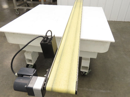 Dorner 2200 6"W x 8'L Low Profile Mini Belt Conveyor 115V Variable Speed 1-40FPM