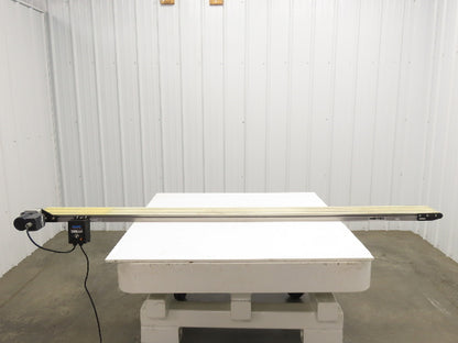 Dorner 2200 6"W x 8'L Low Profile Mini Belt Conveyor 115V Variable Speed 1-40FPM