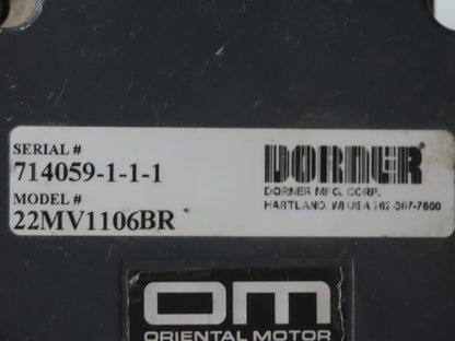 Dorner 2200 6"W x 8'L Low Profile Mini Belt Conveyor 115V Variable Speed 1-40FPM