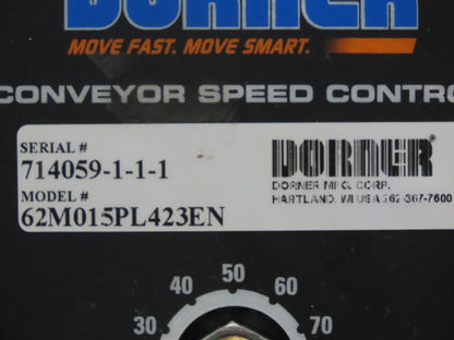 Dorner 2200 6"W x 8'L Low Profile Mini Belt Conveyor 115V Variable Speed 1-40FPM