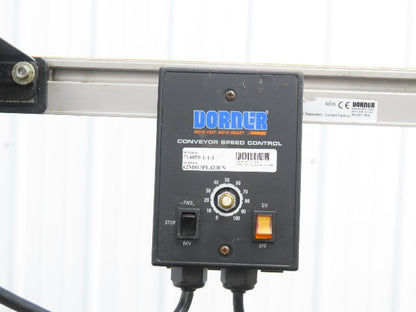 Dorner 2200 6"W x 8'L Low Profile Mini Belt Conveyor 115V Variable Speed 1-40FPM