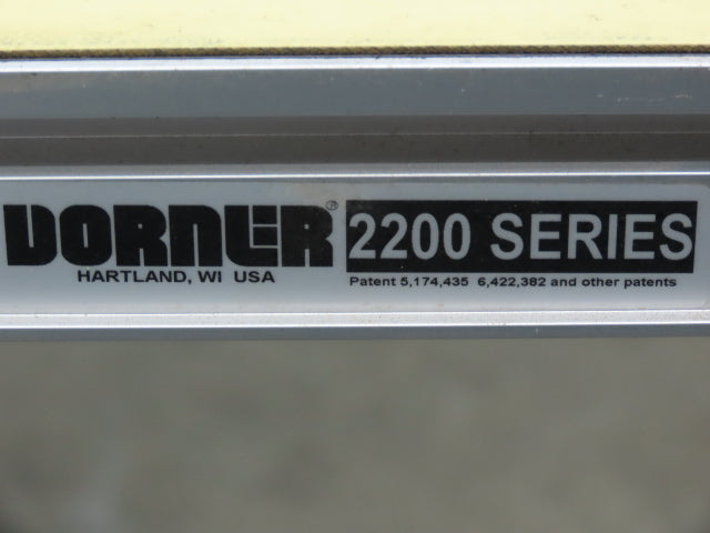 Dorner 2200 6"W x 8'L Low Profile Mini Belt Conveyor 115V Variable Speed 1-40FPM