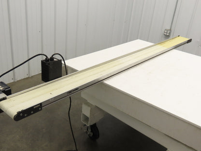 Dorner 2200 6"W x 8'L Low Profile Mini Belt Conveyor 115V Variable Speed 1-40FPM