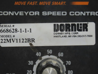 Dorner 2200 6"W x 8'L Low Profile Mini Belt Conveyor 115V Variable Speed 1-40FPM
