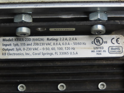 Dorner 2200 6"W x 8'L Low Profile Mini Belt Conveyor 115V Variable Speed 1-40FPM