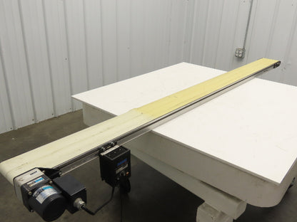 Dorner 2200 6"W x 8'L Low Profile Mini Belt Conveyor 115V Variable Speed 1-40FPM