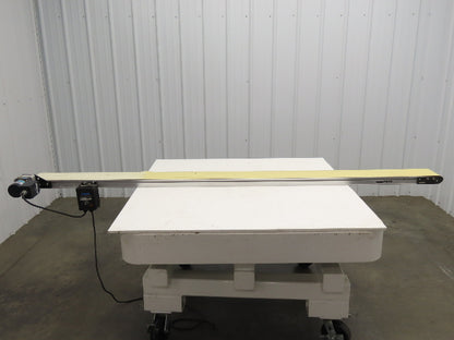 Dorner 2200 6"W x 8'L Low Profile Mini Belt Conveyor 115V Variable Speed 1-40FPM