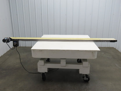 Dorner 2200 6"W x 8'L Low Profile Mini Belt Conveyor 115V Variable Speed 3-65FPM