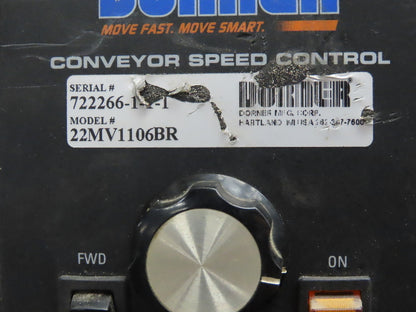 Dorner 2200 6"W x 8'L Low Profile Mini Belt Conveyor 115V Variable Speed 3-65FPM