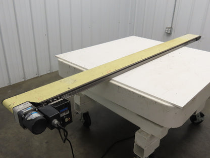 Dorner 2200 6"W x 8'L Low Profile Mini Belt Conveyor 115V Variable Speed 3-65FPM
