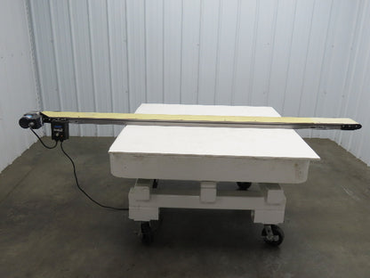 Dorner 2200 6"W x 8'L Low Profile Mini Belt Conveyor 115V Variable Speed 3-65FPM