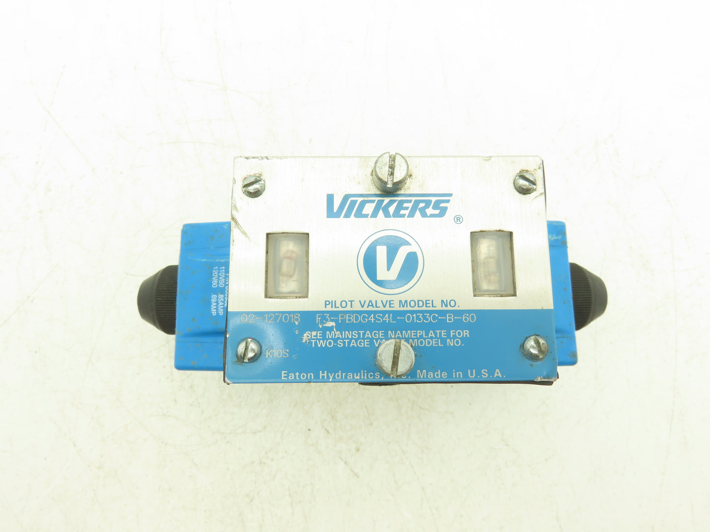Vickers F3-PBDG4S4L-0133C-B-60 Hydraulic Directional Pilot Valve 120VAC
