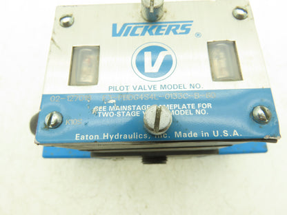 Vickers F3-PBDG4S4L-0133C-B-60 Hydraulic Directional Pilot Valve 120VAC