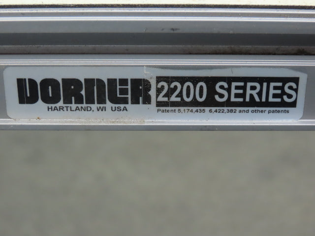 Dorner 2200 Series 6"W x 8'L Low Profile Mini Belt Conveyor **No Drive**