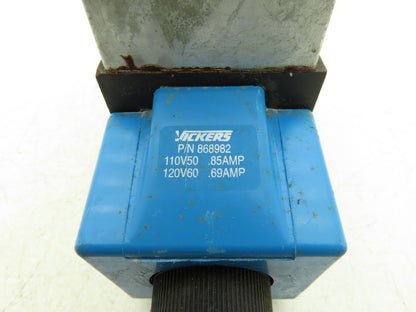 Vickers F3-PBDG4S4L-0133C-B-60 Hydraulic Directional Pilot Valve 120VAC