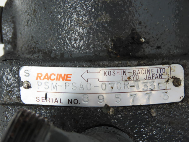 Racine PSM-PSA0-07CR-T33F1 Variable Vane Hydraulic Oil Pump .75kw 220V 3PH Motor