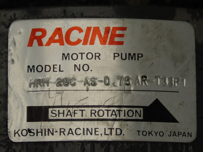 Racine PSM-PSA0-07CR-T33F1 Variable Vane Hydraulic Oil Pump .75kw 220V 3PH Motor