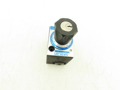 Vickers FG-3-32-K-10 Hydraulic Key Flow Control No Check Valve 3.2 lpm Size 03