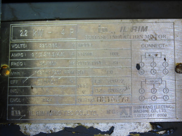 Yuken Hydraulic Piston Pump 7gpm 1000psi 2.2kw 220V 3PH Motor