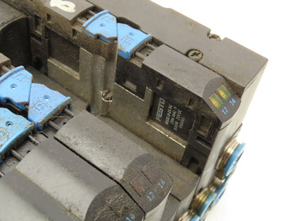 Festo 173945/173943 CPA14-VI Air Solenoid 10-Valve Manifold 24V w/CPX Modules