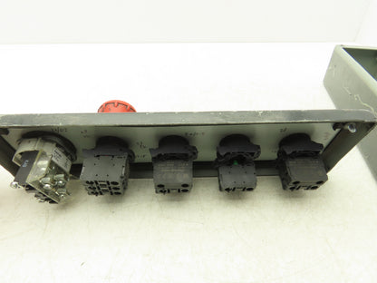 Hoffman E5PBG Pushbutton Electrical Enclosure 5 Hole 22/30mm Pushbutton E-Stop